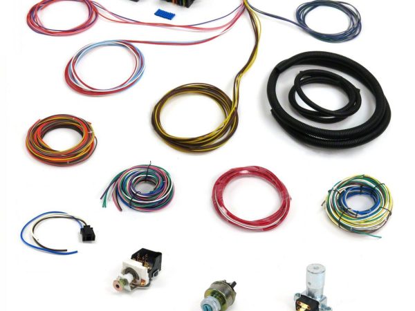 12-Fuse 103-Terminal Deluxe Compact Wire Harness System with Switch Kit (Universal; Some Adaptation May Be Required)