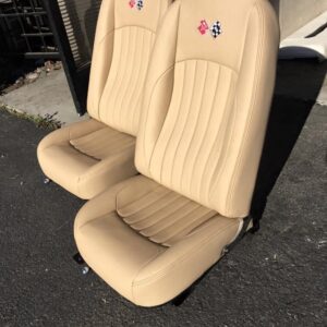 1973 corvette seats on tan leather and custom foam