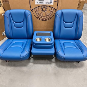 Custom Royal Blue Seats for 1988–1998 Chevy C10 OBS