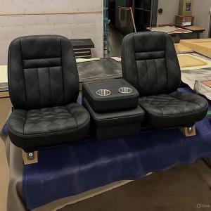 Custom Black Seats for 1988–1998 Chevy C10 OBS