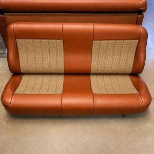 Bench Seat in distinctive two-tone Medium Copper and Indio Tan paint