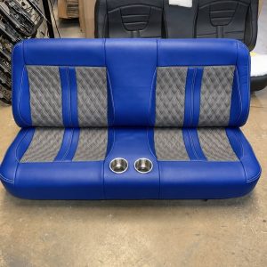 Bench Seat for c10 in two tone Royal Blue and Grey